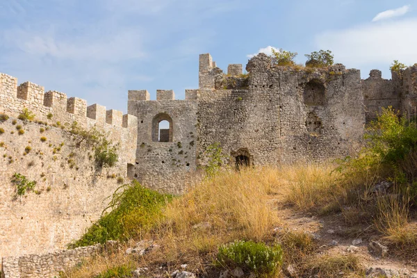 Vista Las Murallas Del Histórico Castillo Herceg Stjepan Blagaj Bosnia — Foto de Stock