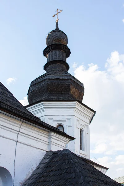 Cúpula Madera Del Edificio Monasterio Cúpula Dorada San Miguel Kiev — Foto de Stock