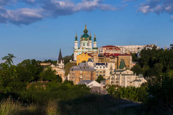 Krásný Výhled Kostel Ondřeje Kyjevě Ukrajina — Stock fotografie