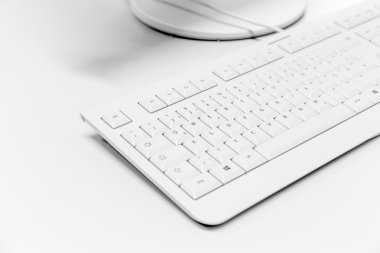 Beyaz Pc klavye