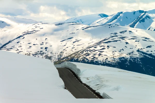 在挪威的 Aurlandsfjellet 图库照片