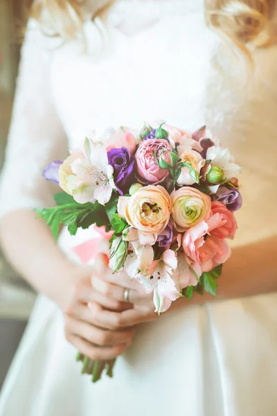 Colore bouquet da sposa — Foto Stock