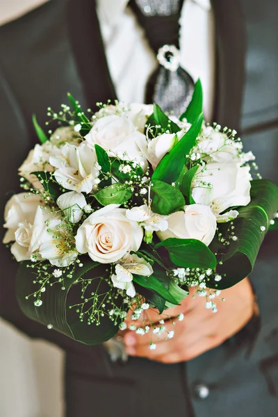 白色新娘花束 — 图库照片