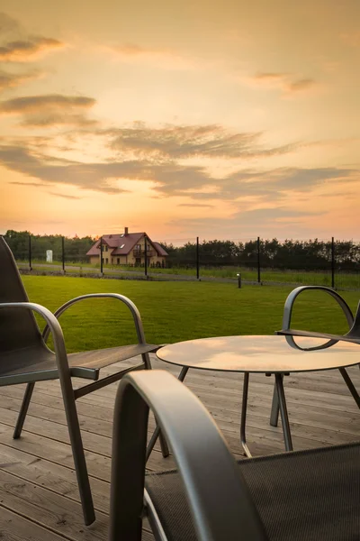 Terras met geweldig uitzicht — Stockfoto