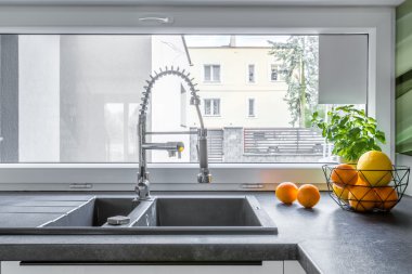 Functional kitchen sink idea clipart