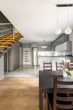 Yeni stil fikir açık kat daire