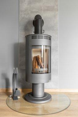 Sanayi tarzı şömine