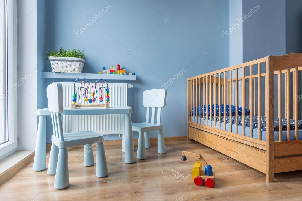 light blue baby room