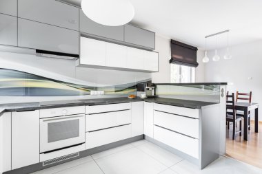 Büyük bir aile için mükemmel bir mutfak