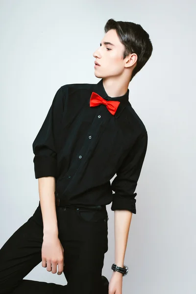 Studio photo of young  man on white background — Stock Photo, Image