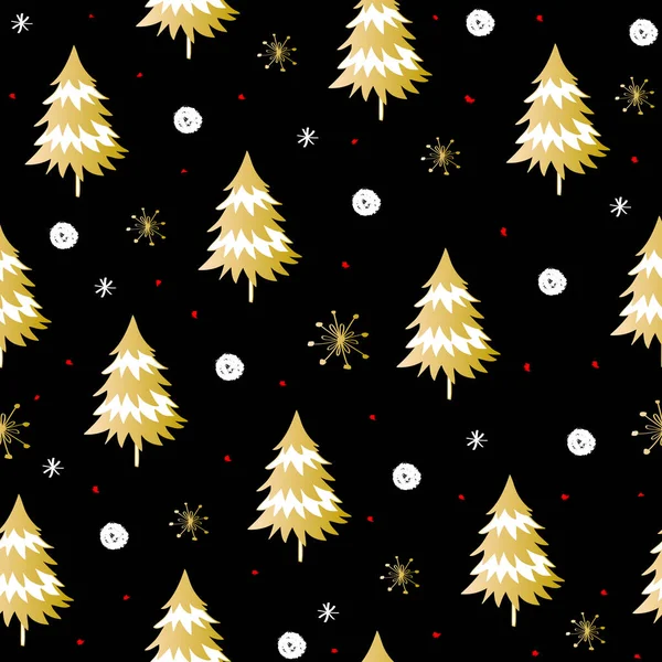 Weihnachtsbäume Tapete Hintergrund Vektor Eps — Stockvektor
