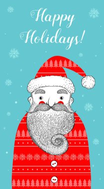 Noel Baba 'yla iyi bayramlar.