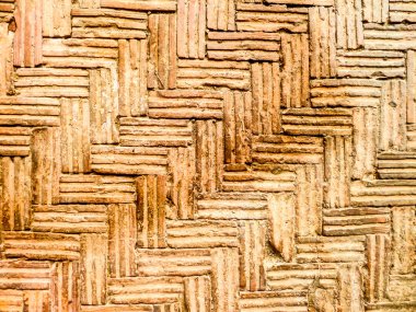 Antik tuğla duvar ışık ve gölge arka plan