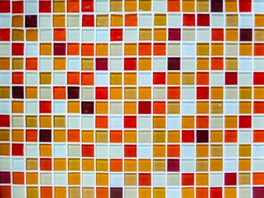 mosaic wall tile lava hot tone color closeup clipart