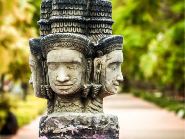 Brahma baş durum din sanat banglamung, genel parkta