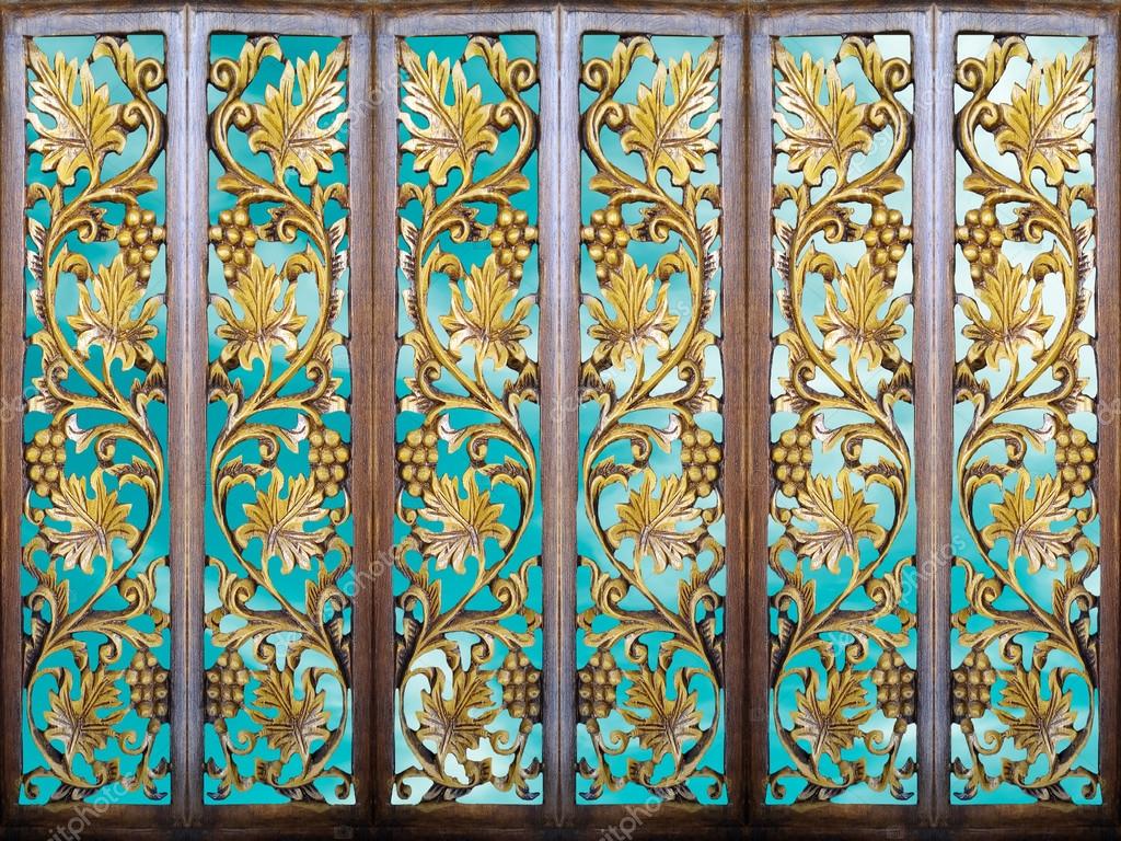 Room partition art wood vintage light blue sky and wood art back