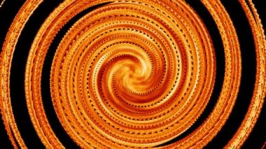 Soyut sanat topu ateş ejderhasının kuyruğunu ortadaki çerçeveye kadar etkiler.
