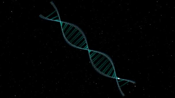 DNA-Shape-Mutation verändert Körper für mehr Spiralen und schließlich wieder normal — Stockvideo
