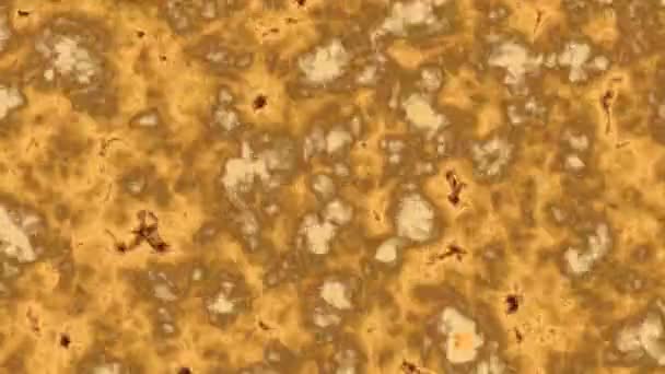 Luxus Gold hell Flamme Farbe Oberfläche schnell fließen abstrakte Wandfliese Bewegung Hintergrund — Stockvideo
