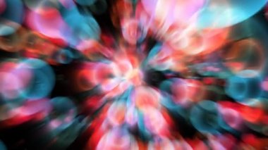 Siyah ekranda yüzen altın ve koyu mavi baloncuklu kırmızı kalpler beyaz yıldız ve koyu kırmızı kalpler temalı sevgililer günü ve aşk hareketi temalı