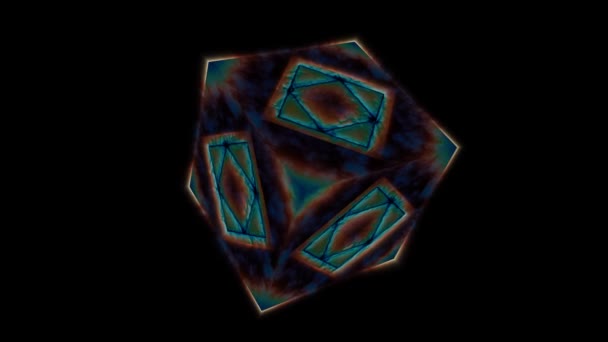 Pandora cubo de llama mágica eterna superficie de energía de núcleo vacío y energía de liberación rápida — Vídeo de stock