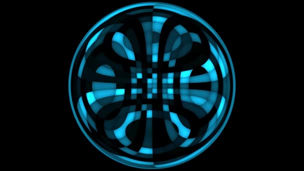 Futuristická nabíječka technologie vizualizace hexagon vlny digitální povrch pozadí — Stock video
