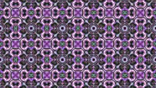 Abstrakte Kunst Reflexion Regenbogen Blumen Luxus Muster Textur Hintergrund, dunkle Dimension Zeitlupe — Stockvideo