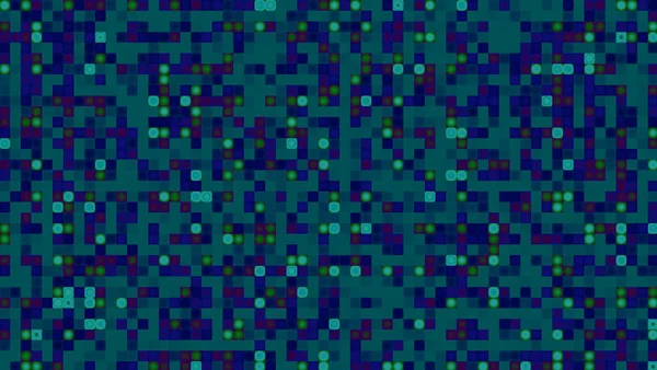 可視化波技術デジタル表面背景抽象的な青トーン四角形の光粒子パターン波形振動 — ストック写真
