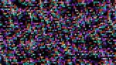 Animasyon soyut kırmızı turuncu menekşe su mavi nokta ışık deseni dalgalanma dalgalanma dalgalanma su bırakma teknolojisi dijital yüzey arkaplanı