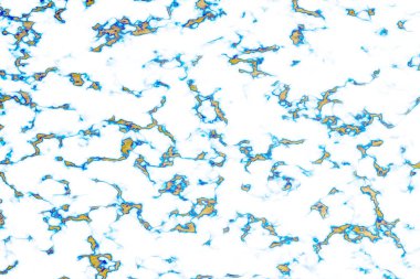 altın rengi mavi parıltı ve beyaz sıvı yağ lüks iç yapı arka planı