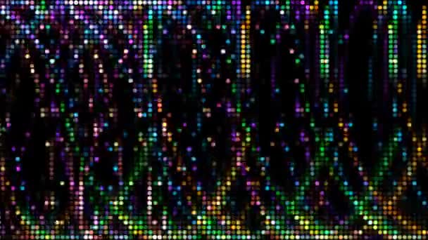 Particelle a spirale palla astratto spot luce arcobaleno colore dell'energia di rotazione intorno — Video Stock