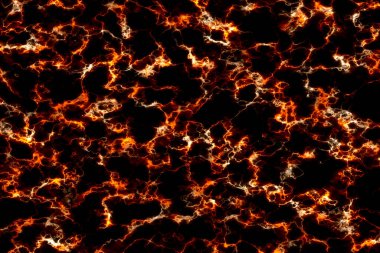 flame fire glow mineral line texture on black marble luxury interior background