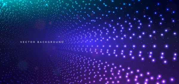 Koyu mavi arka planda parlayan kıvrımlı tünel. Soyut siber fütüristik geçmiş. Vektör illüstrasyonu