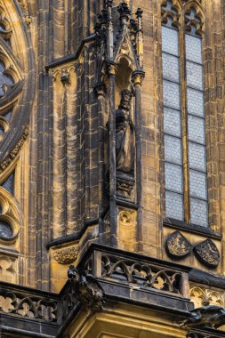 Heykelin üzerine Aziz Vitus Wenceslaus Büyükşehir katedral ve 