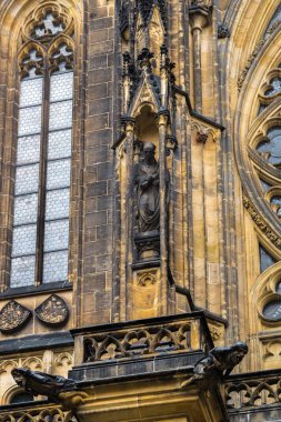 Heykelin üzerine Aziz Vitus Wenceslaus Büyükşehir katedral ve 
