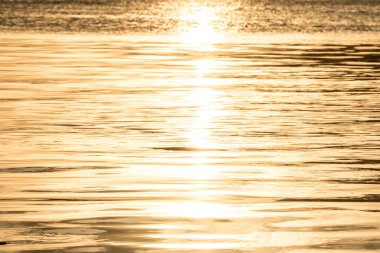 Su buharı güneşin parlak altın güzel 's.