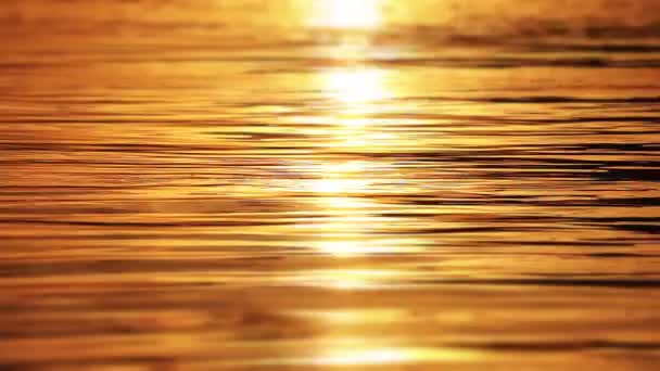 Озеро на солнце  . — стоковое видео