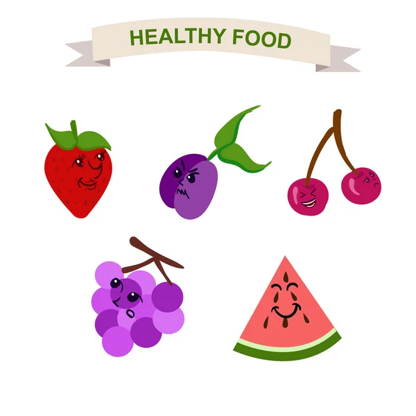 Gezonde voeding voor een gezonde levensstijl. Dieet groenten. — Stockvector