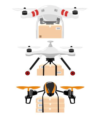 hava aracı quadrocopter. Uçan hava dron. Drone kroki