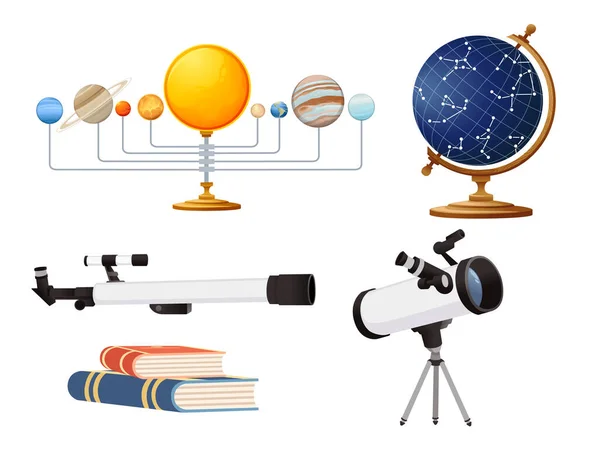 Patrón Inconsútil Cursos Astronomía Concepto Educación Línea Ilustración Vectores Lecciones — Archivo Imágenes Vectoriales