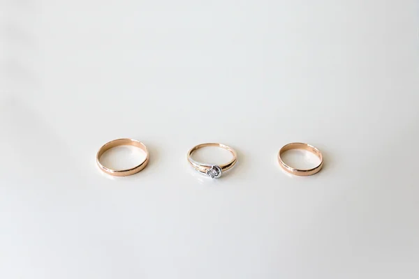 Wedding rings luxary — Stock Photo, Image