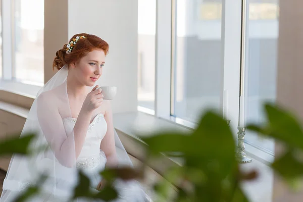 Morning of the bride. — Stock Photo, Image