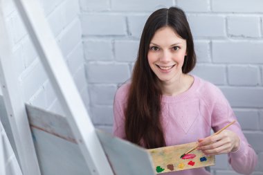 Güzel kadın berabere