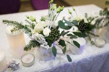 Kış Düğün dekorasyonu.