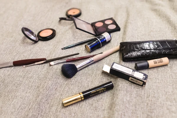 Makeup, brushes, closeup — Stock Photo, Image