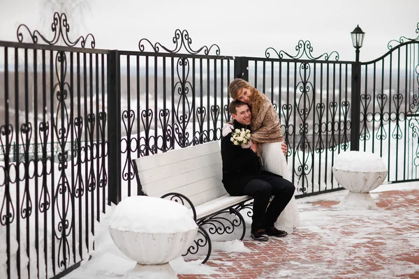 Mariage en hiver . — Photo