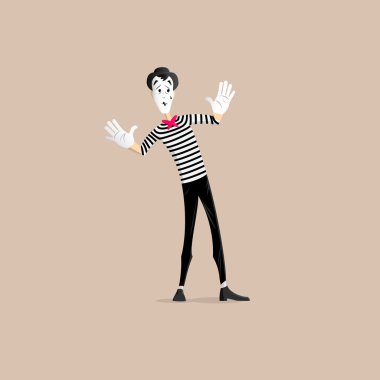 MIME performans - duvarın arkasında