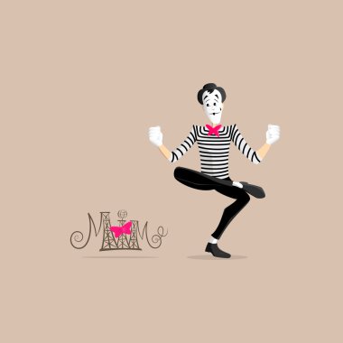 MIME performans - bir gazete okuyor