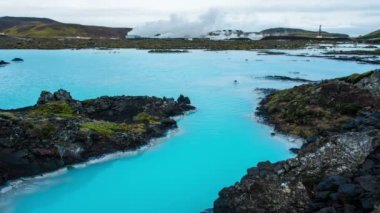 İzlanda'daki mavi lagün