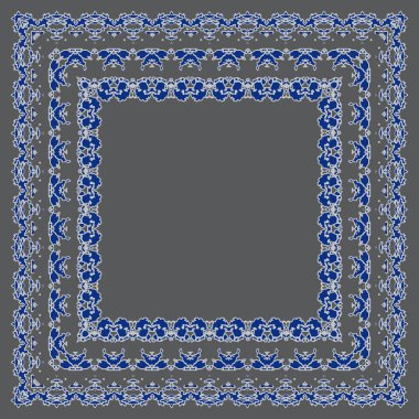 süslü çerçeve vektörel